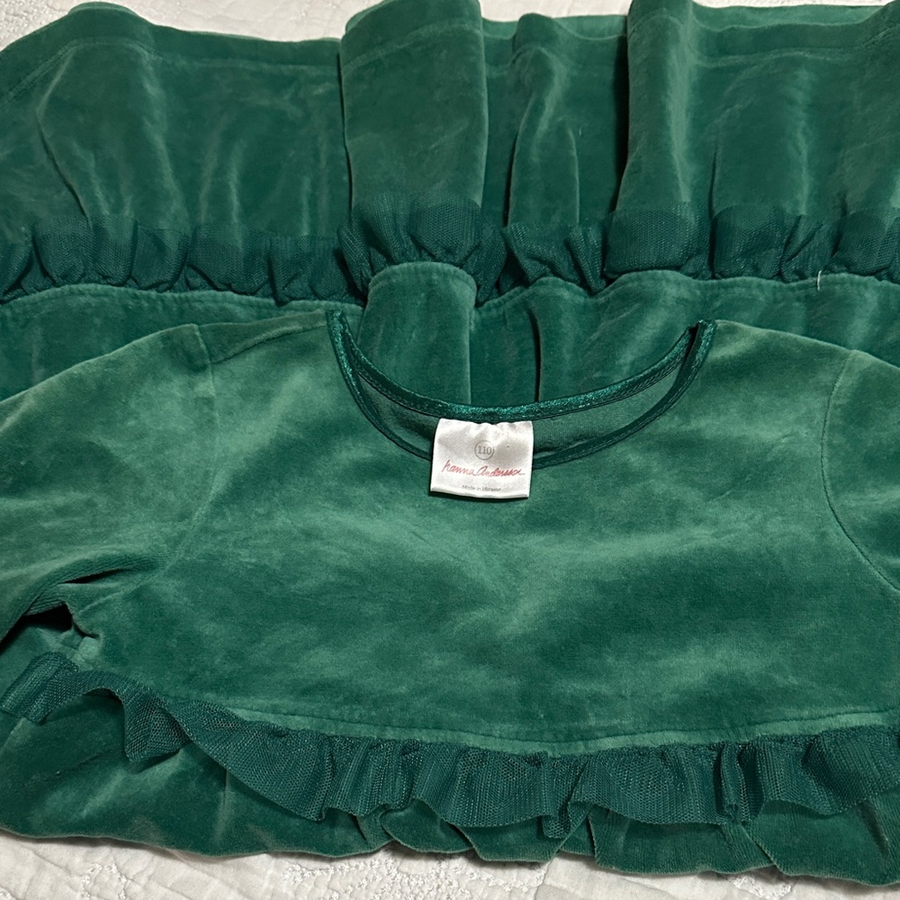 Hanna Andersson Green Kids Casual Dress